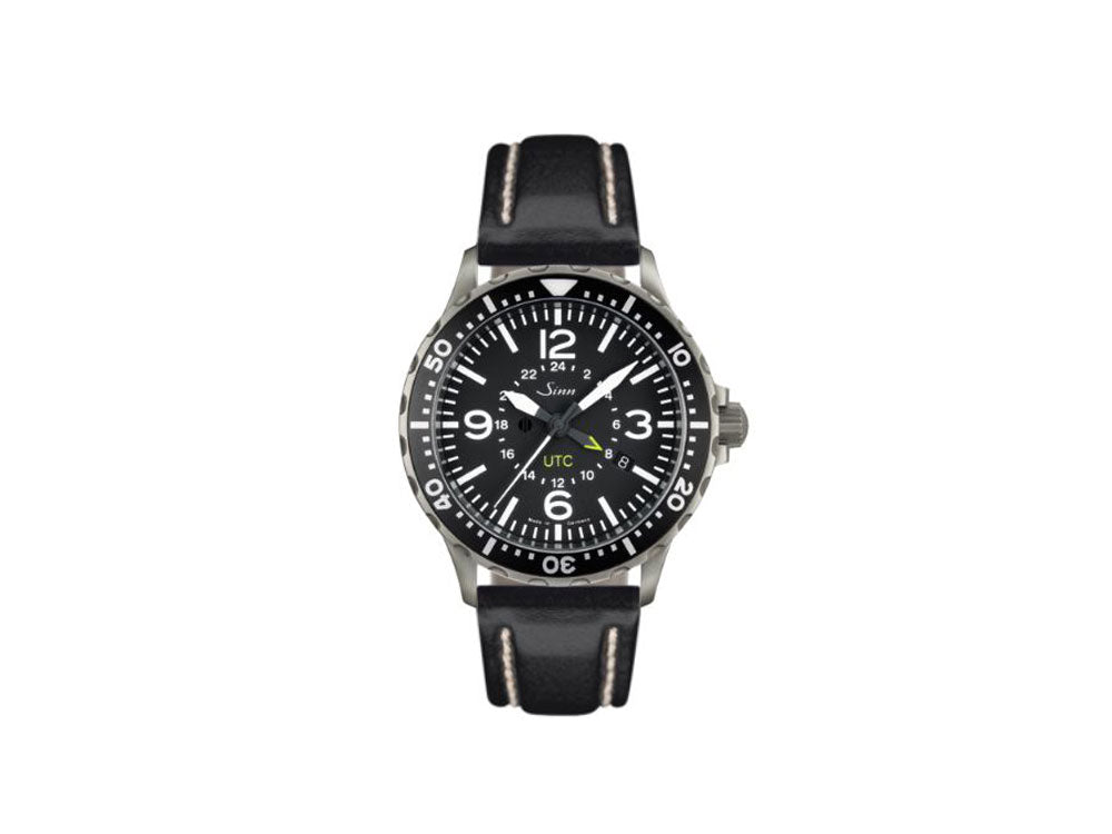 Reloj Automático Sinn 857 UTC, ETA 2893-2, 43mm, GMT, Piel, 857.010 LB36