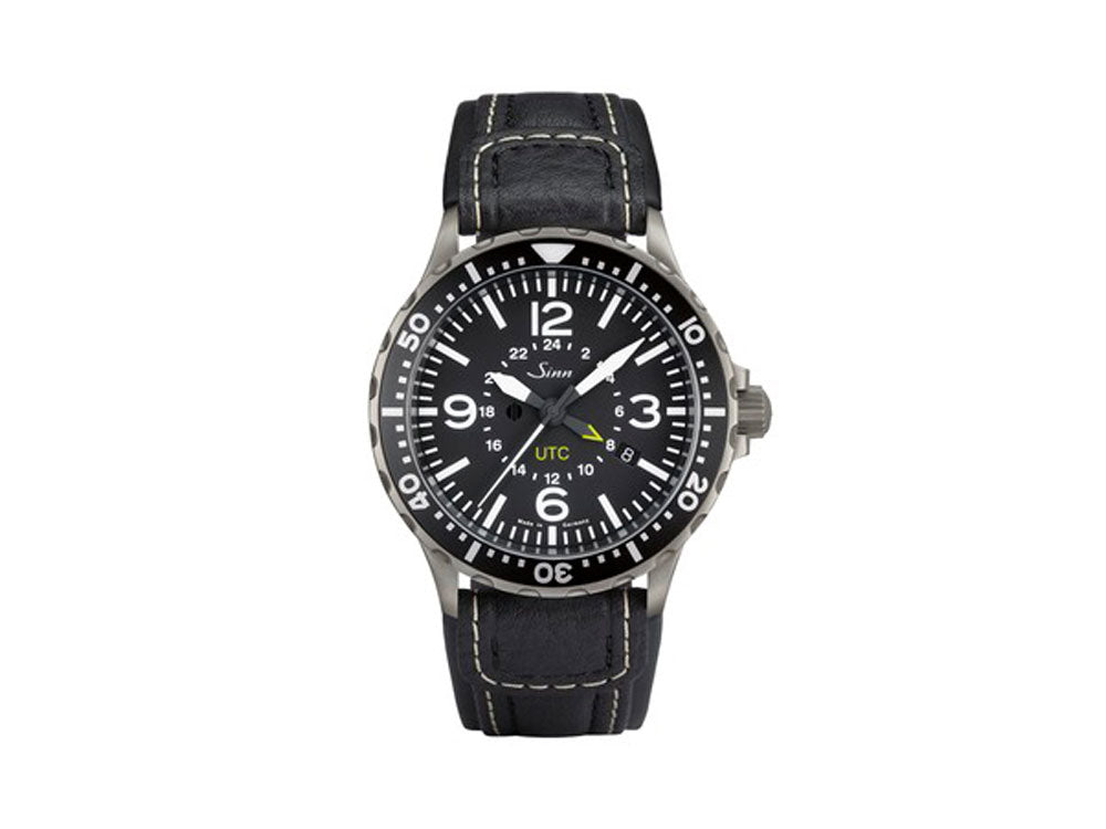 Reloj Automático Sinn 857 UTC, ETA 2893-2, 43mm, GMT, Piel, 857.010 LB39