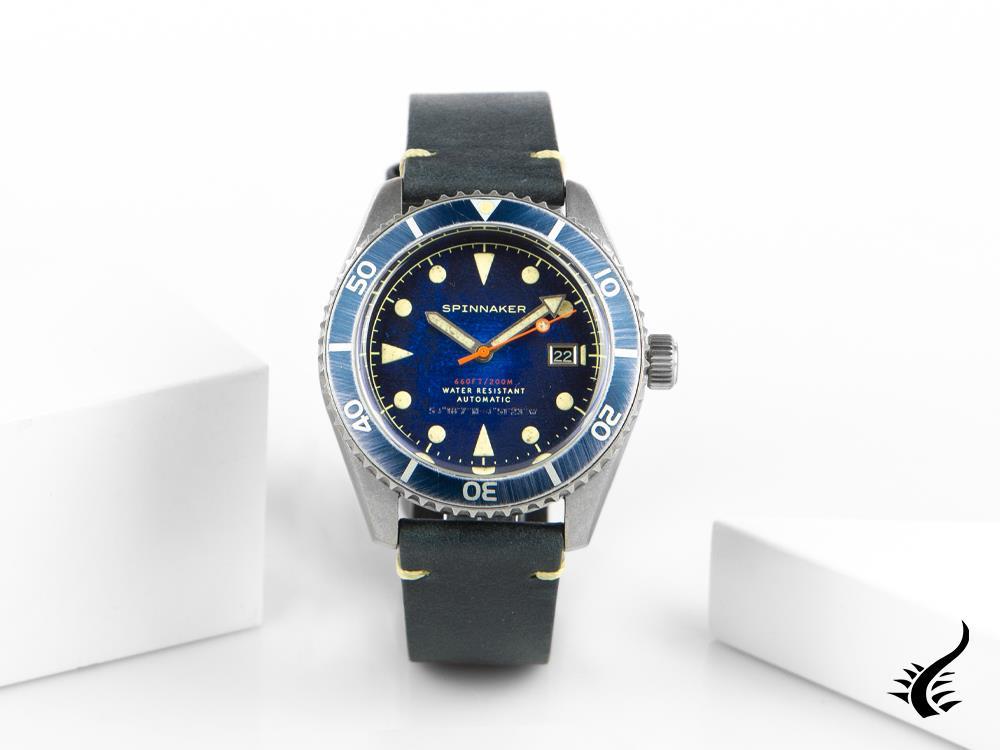 Reloj Automático Spinnaker Wreck, Azul, 44 mm, 20 atm, SP-5089-02