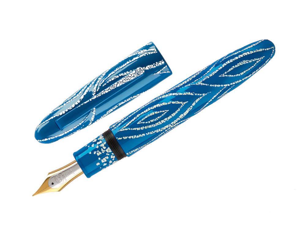 Estilográfica Taccia Miyabi Empress LE Fossils in the Sky Lapis Blue