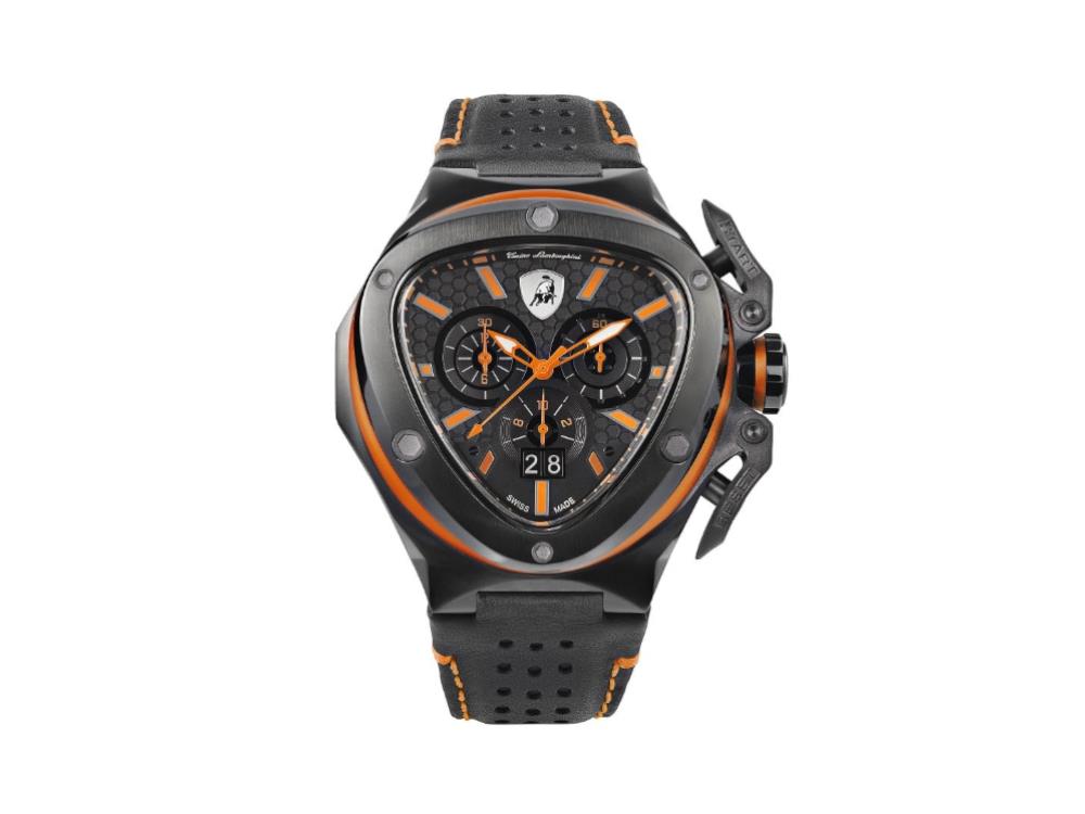 Reloj de Cuarzo Tonino Lamborghini Spyder X Naranja, 53 mm, Cronógrafo, T9XB