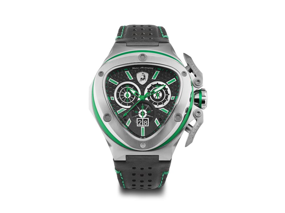 Reloj de Cuarzo Tonino Lamborghini Spyder X Verde SS, 53 mm, Cronógrafo, T9XF-SS