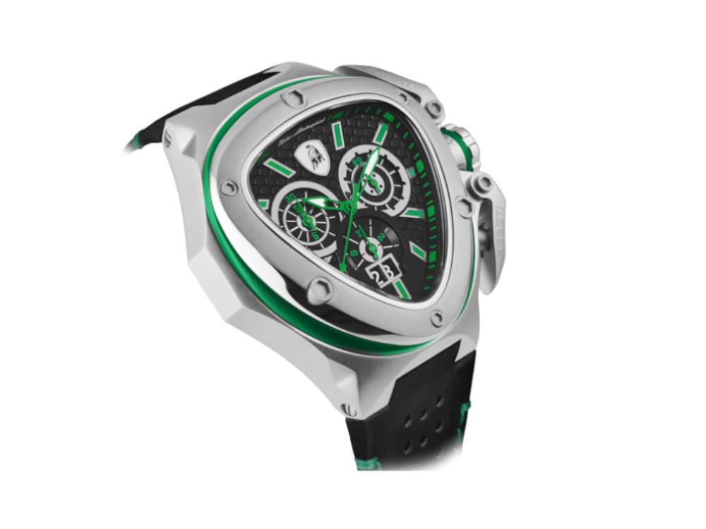 Reloj de Cuarzo Tonino Lamborghini Spyder X Verde SS, 53 mm, Cronógrafo, T9XF-SS