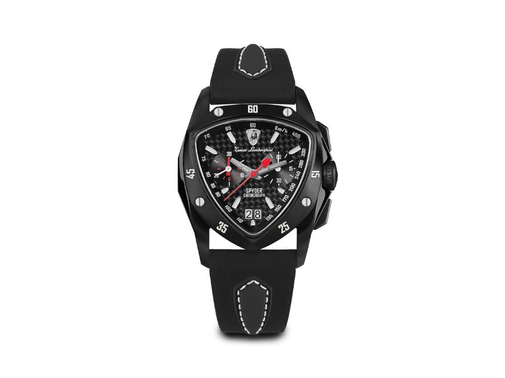 Reloj de Cuarzo Tonino Lamborghini New Spyder Negro, 43 mm, Crono, TLF-A13-5