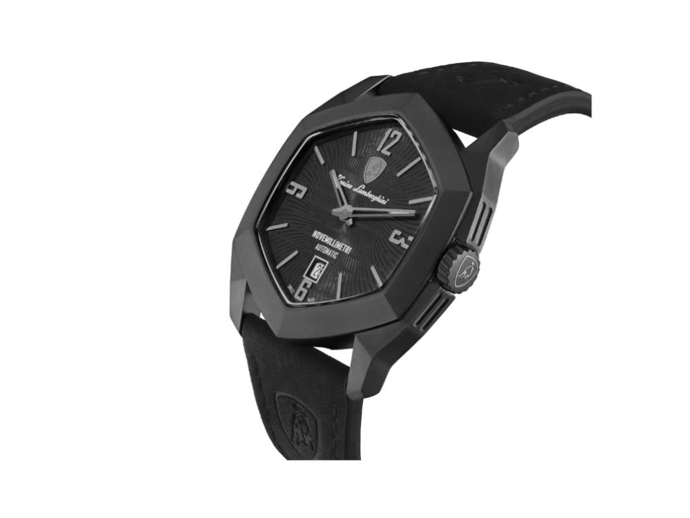 Reloj Automático Lamborghini Novemillimetri Negro, Titanio, 43 mm,TLF-T08-2