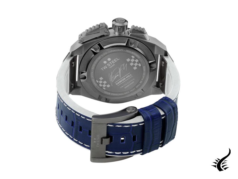 Reloj de Cuarzo TW Steel Fast Lane, Blanco, 46 mm, Piel, Ed. Limitada, TW1018