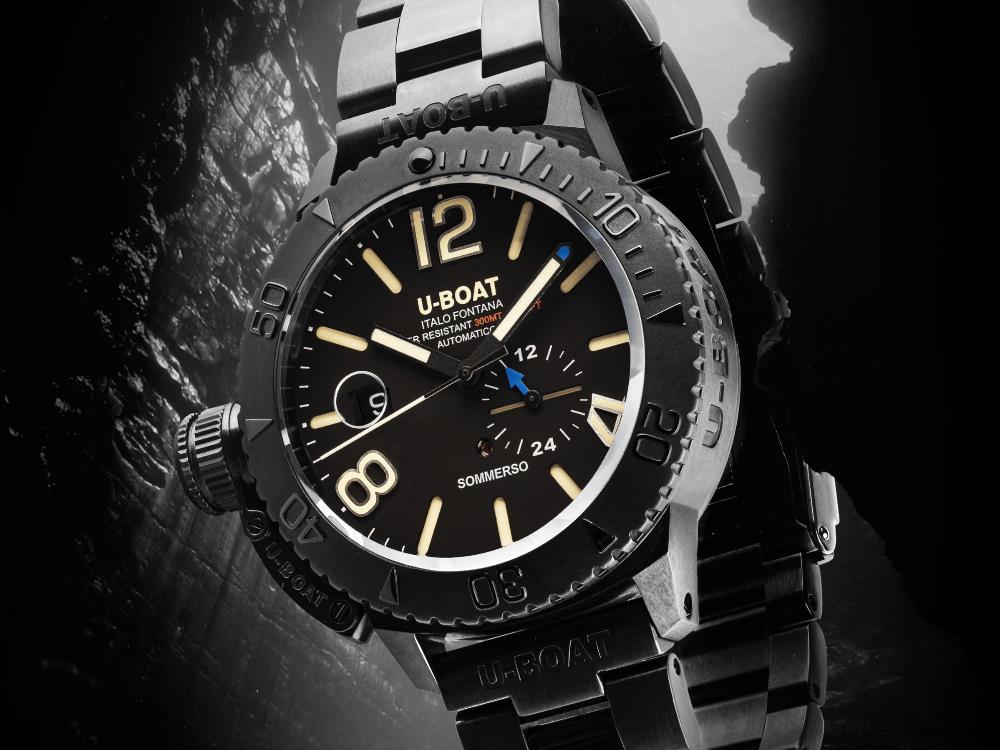Reloj Automático U-Boat Classico Somersso DLC Bracelet, 46 mm, 9015/MT