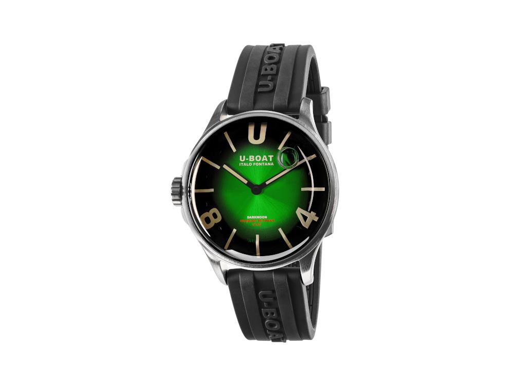 Reloj de Cuarzo U-Boat Capsoil Darkmoon Soleil, PVD, 40 mm, Verde, 9503