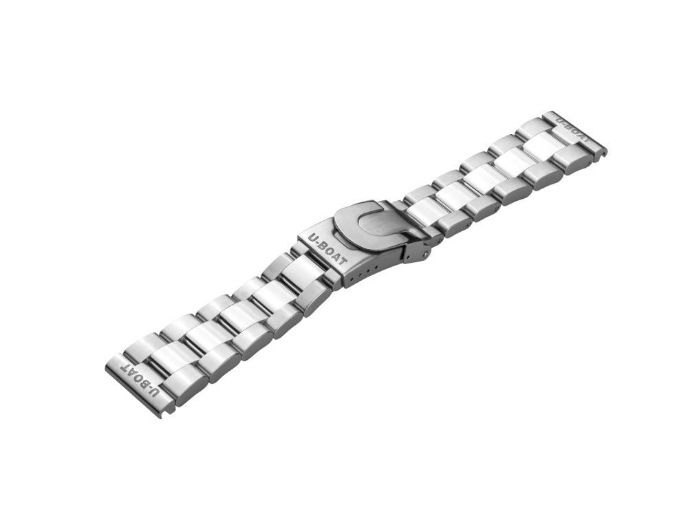 Brazalete U-Boat Accesorios, Acero inoxidable, DLC, Negro, 20mm, 9619/BK
