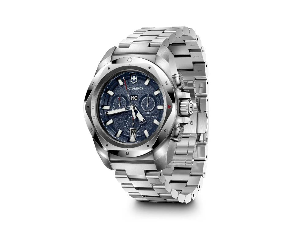Reloj de Cuarzo Victorinox I.N.O.X. Chrono, Azul, 43 mm, V241985