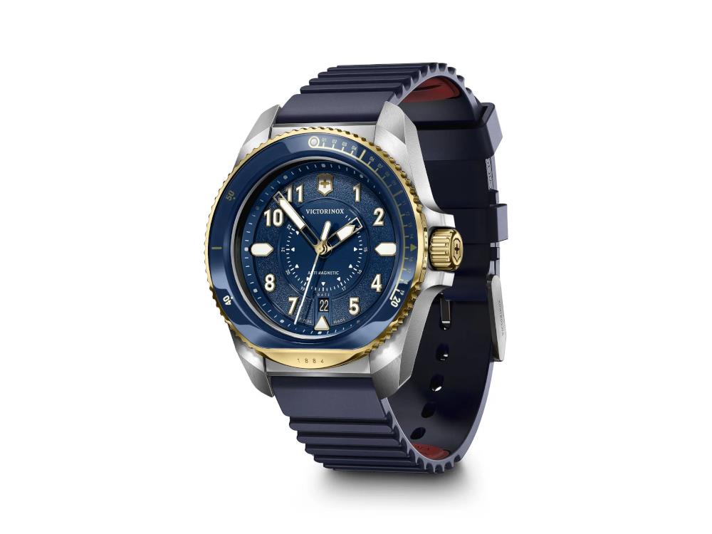 Reloj de Cuarzo Victorinox Journey 1884, Azul, 43 mm, PVD de Oro, V242013