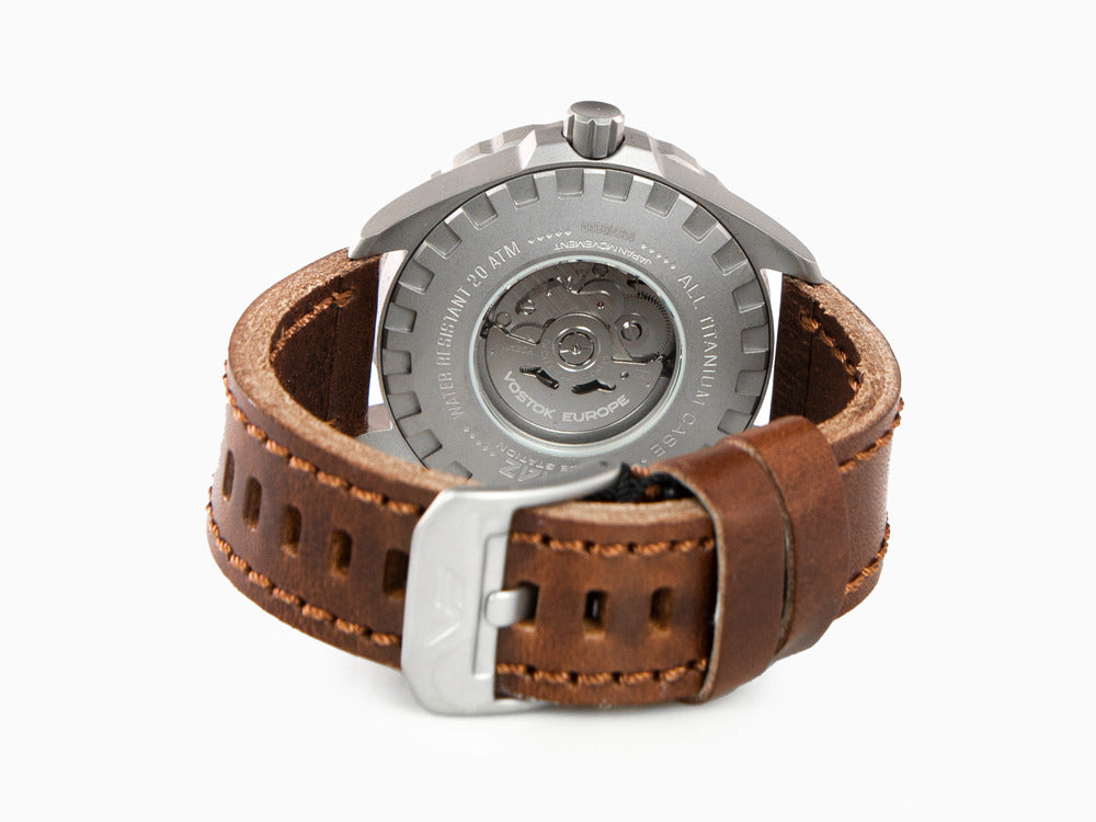 Reloj Automático Vostok Europe Almaz, Titanio, Gris, 47 mm, NH35A-320H263