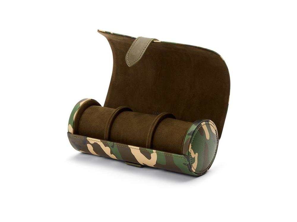 Estuche de relojes WOLF Elements Earth, 3 Relojes, Verde, Piel Vegana, 665230