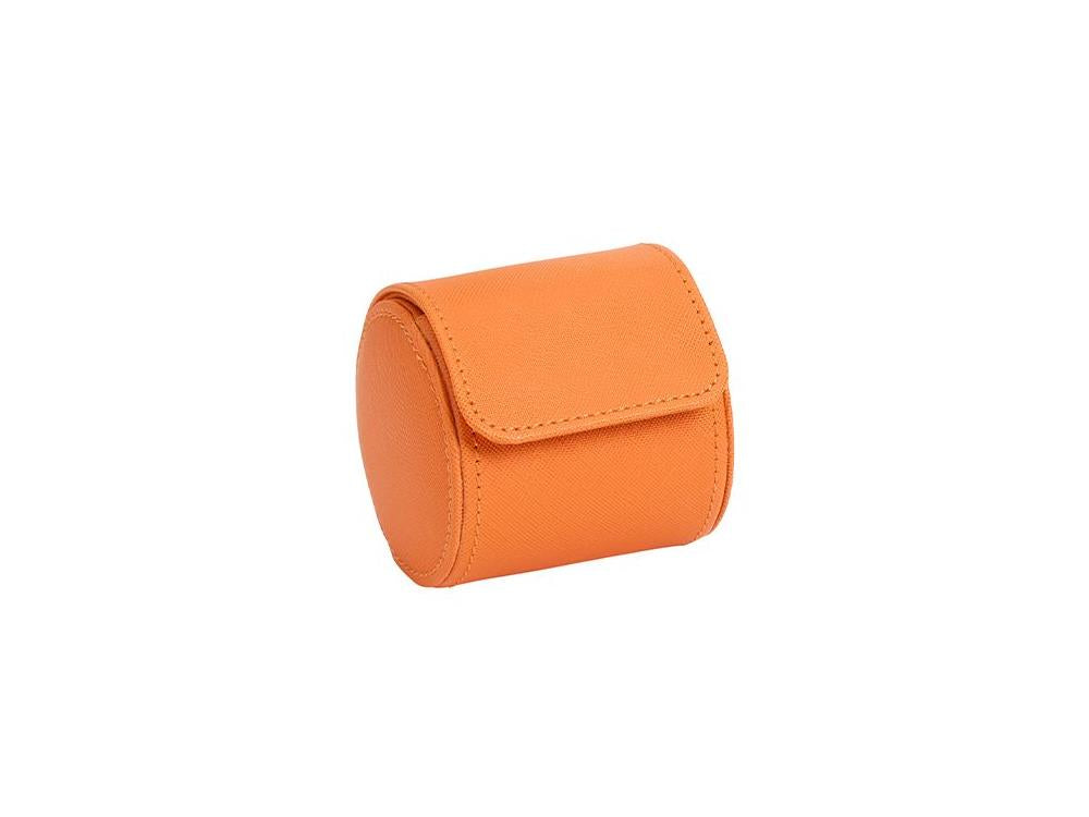 Estuche de relojes WOLF Tutti Frutti, 1 Reloj, Naranja, Piel Vegana, 680139