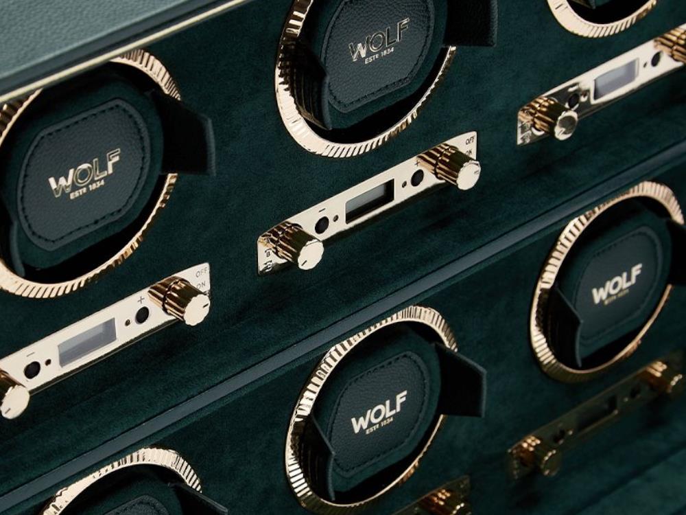 Rotor de relojes WOLF British Racing, 8 Relojes, Verde, 792541