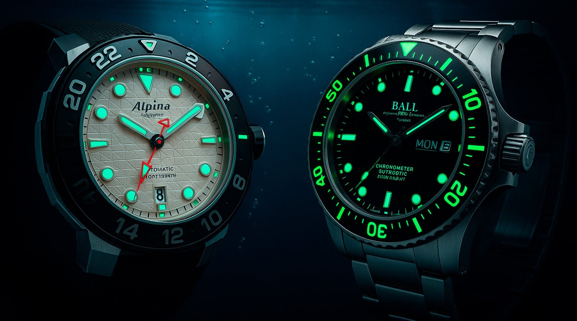 VERSUS: Alpina Seastrong vs Ball Hydrocarbon