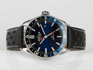 Reloj de Cuarzo Alpina Alpiner, Azul, GMT, Día, Negro, AL-247NB4E6