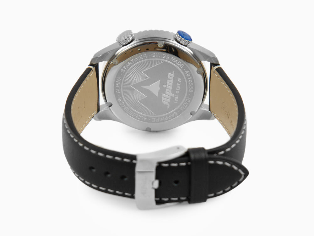 Reloj de Cuarzo Alpina Startimer Pilot Worldtimer, 41 mm, Negro, AL-255BRB4S26