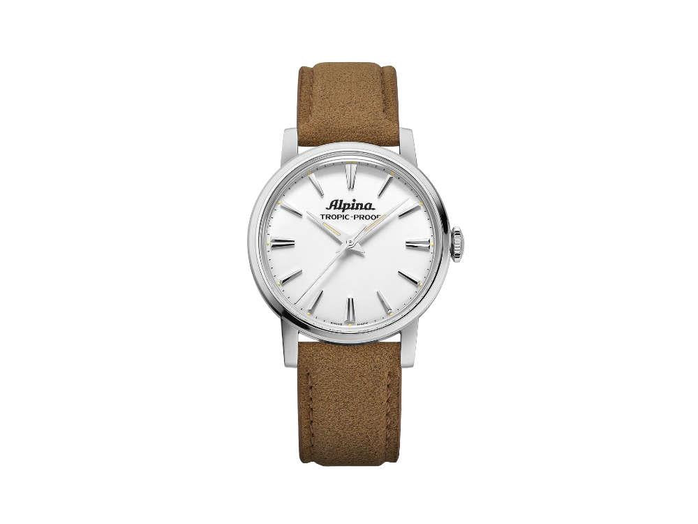 Reloj Automático Alpina Heritage Tropic-Proof Handwinding, Blanco, AL-480S2H6