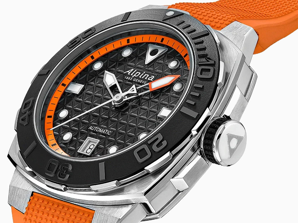 Reloj Automático Alpina Seastrong Diver Extreme, Naranja, 39 mm, AL-525BO3VE6