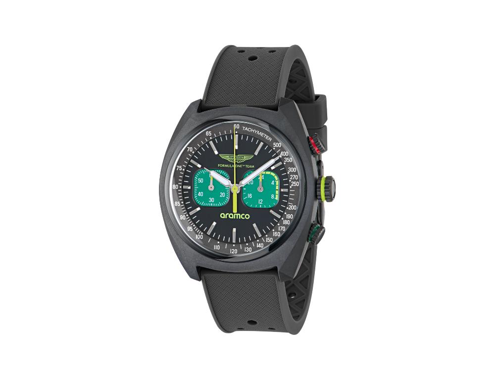 Reloj de Cuarzo Aston Martin F1 Team DWF, Negro, 40 mm, Cronógrafo, MTFD2F602