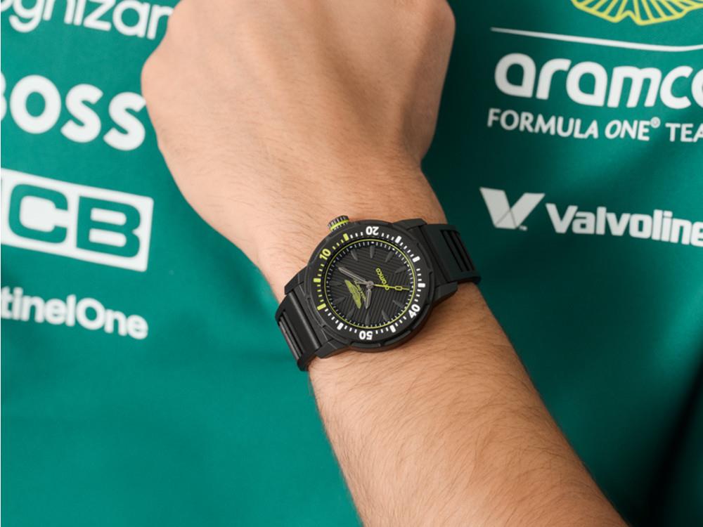Reloj de Cuarzo Aston Martin PDK F1 Team, plástico, Negro, 40 mm, MTFK1F503