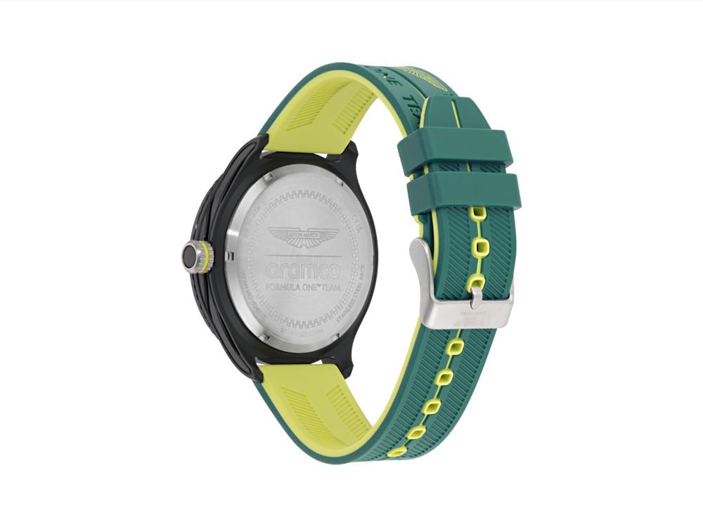 Reloj de Cuarzo Aston Martin PIT W F1 Team, Negro, 46 mm, Cronógrafo, MTFP1F501