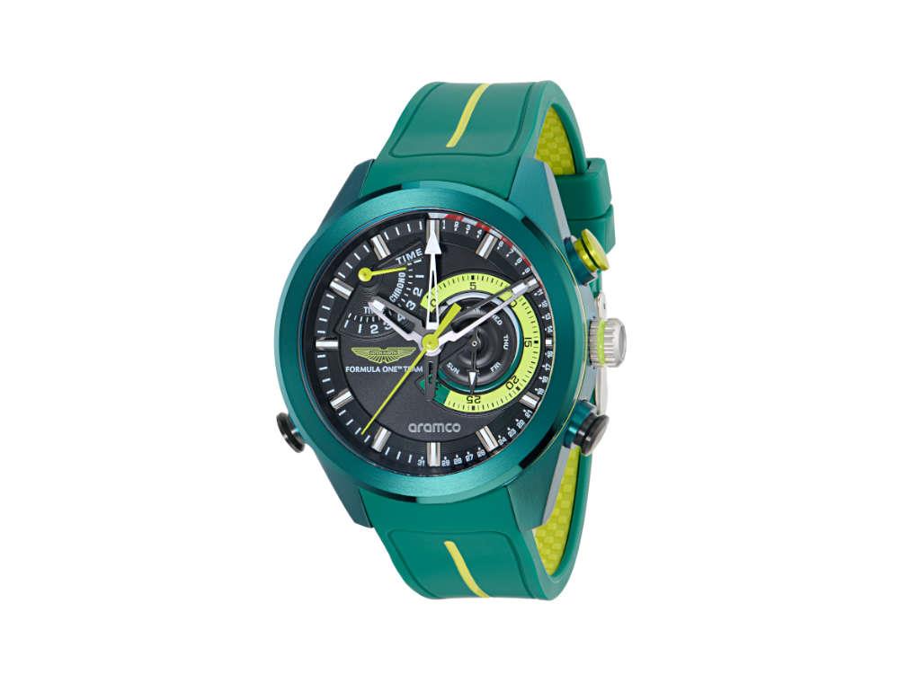 Reloj de Cuarzo Aston Martin F1 Team KRS, Negro, 44 mm, Cronógrafo, MTFR1F602
