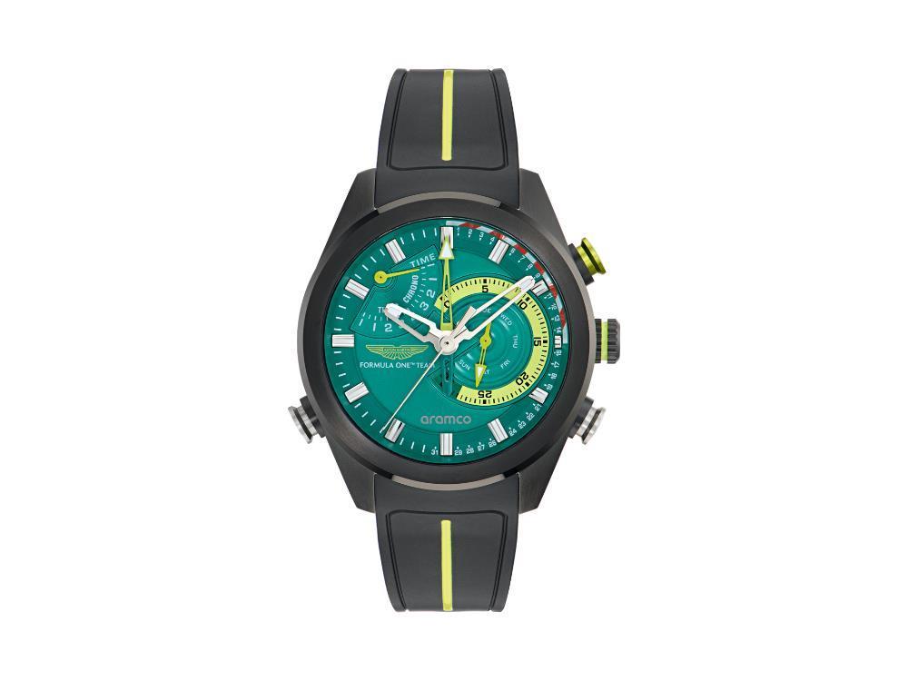 Reloj de Cuarzo Aston Martin F1 Team KRS, Verde, 44 mm, Cronógrafo, MTFR1F603