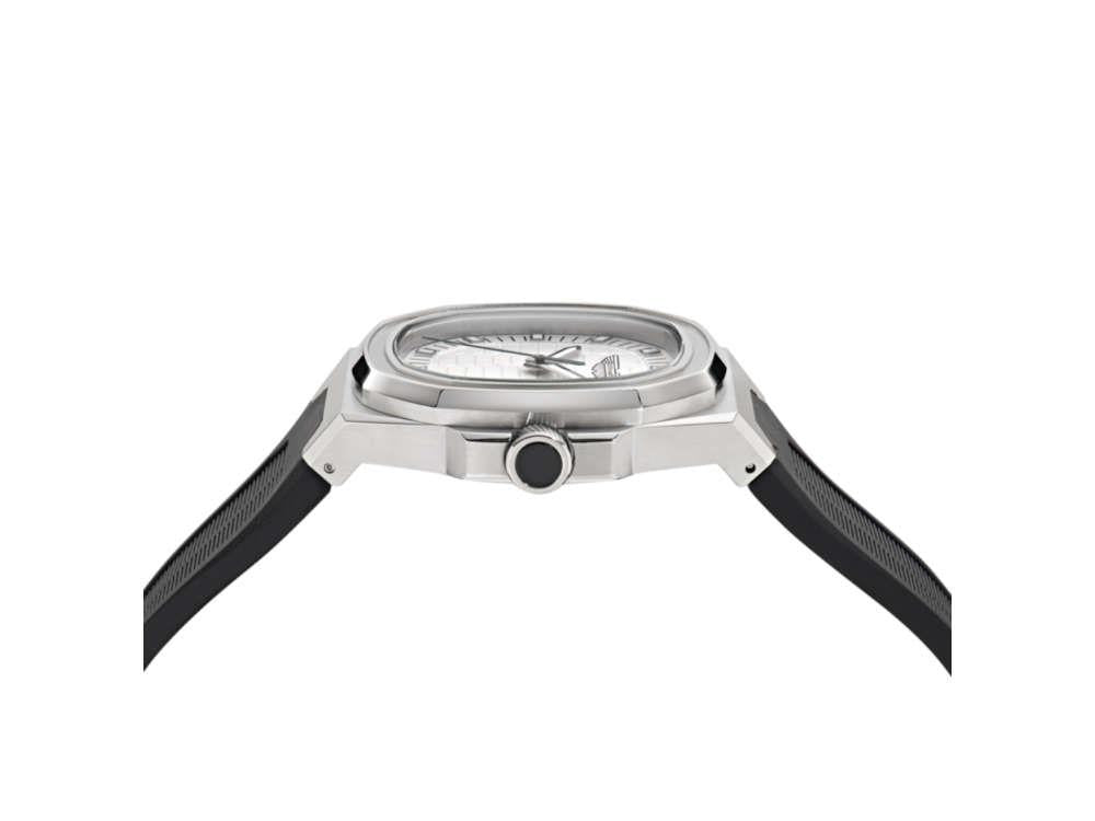 Reloj de Cuarzo Aston Martin Icon GPQ, Acero reciclado, Plata, 40 mm, MTIG1F502