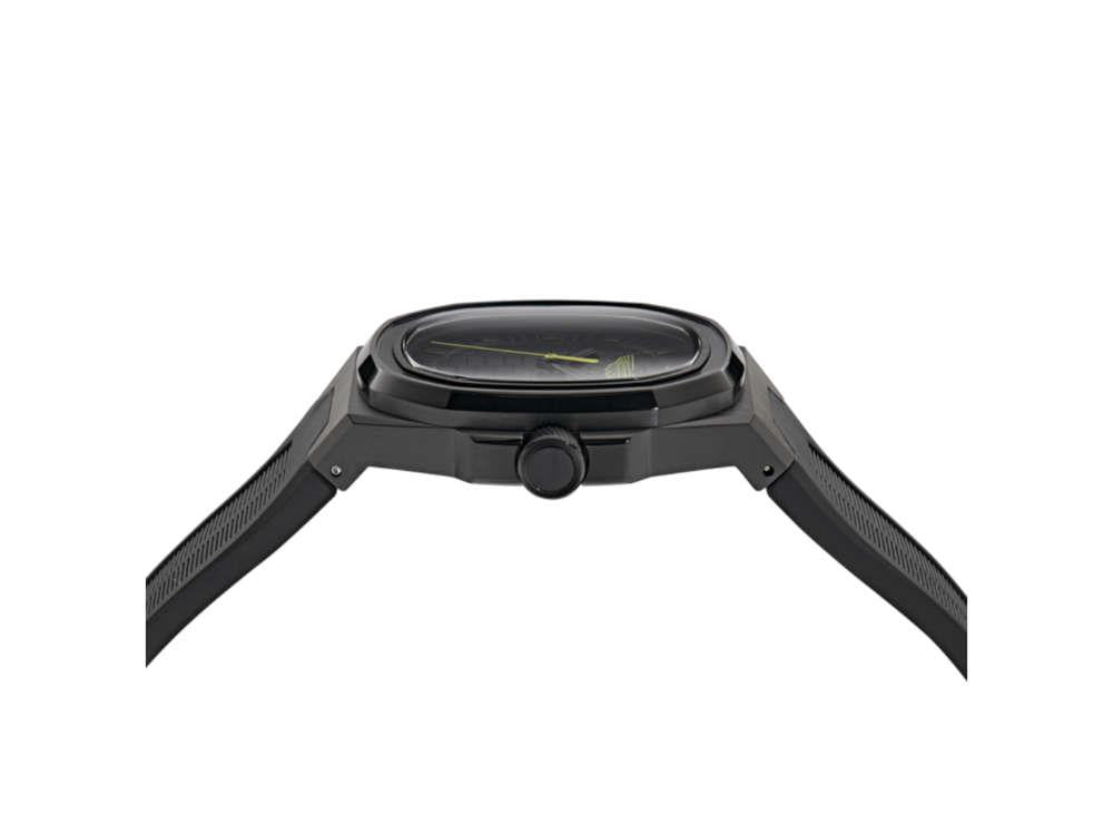 Reloj de Cuarzo Aston Martin Icon GPQ, Acero reciclado, Negro, 40 mm, MTIG1F503