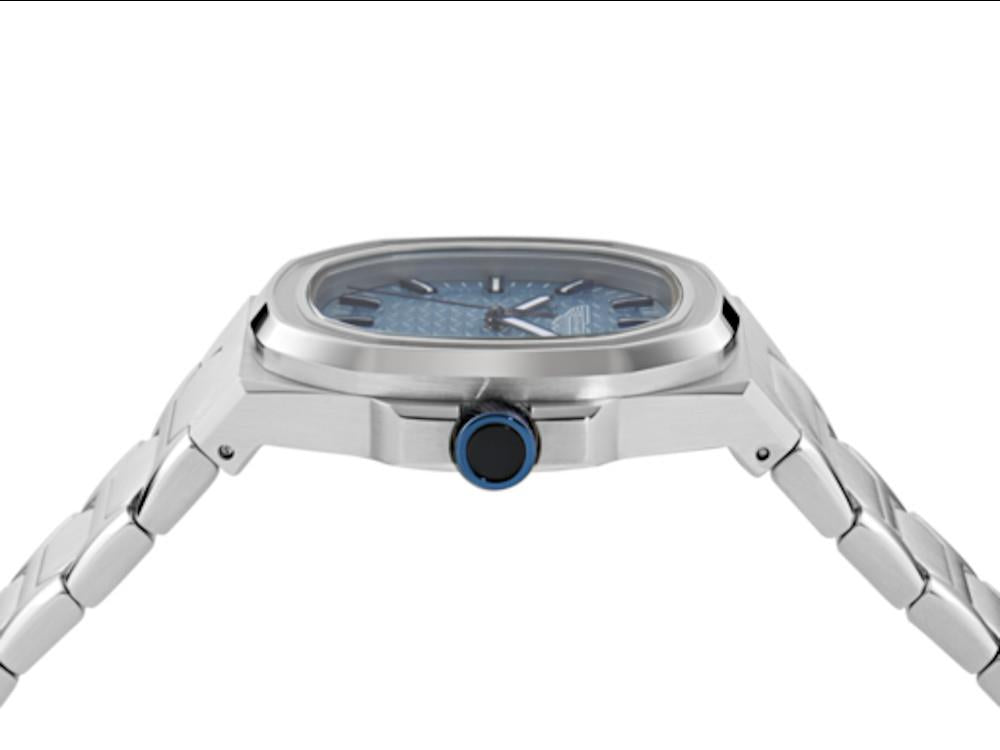 Reloj de Cuarzo Aston Martin Icon GPQ , Acero reciclado, Azul, 42 mm, MTIG2S605