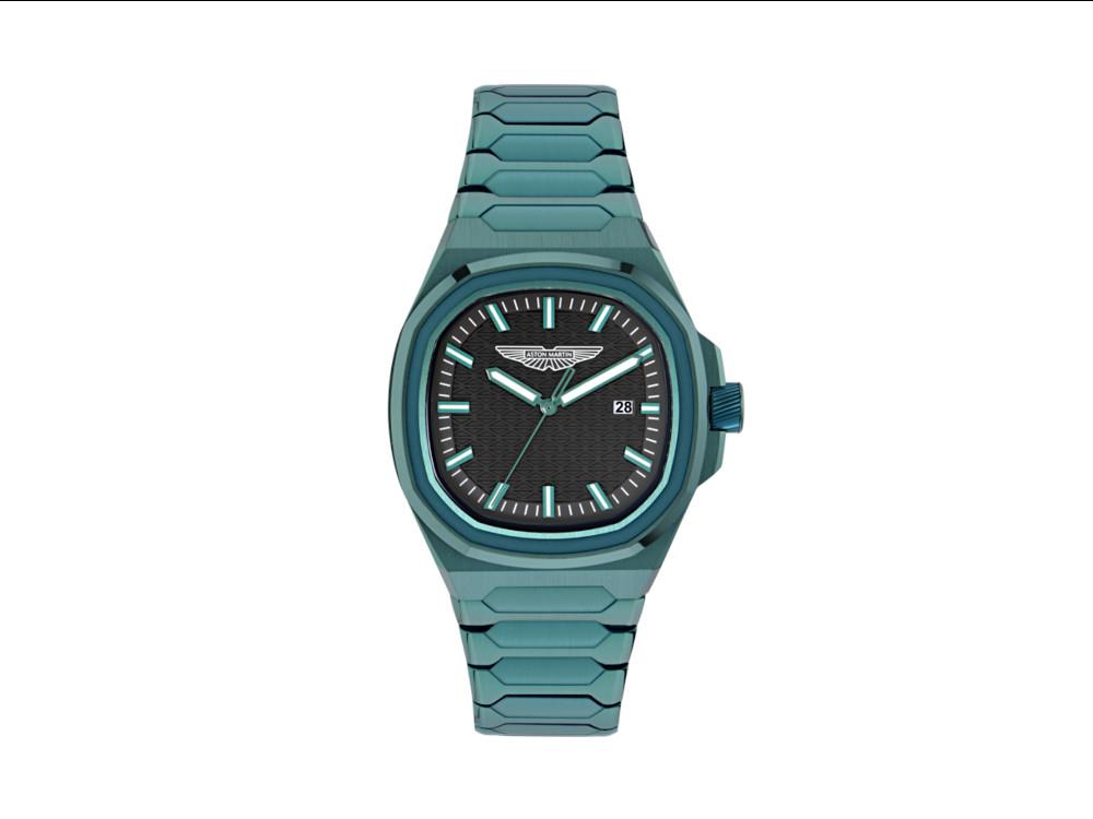 Reloj de Cuarzo Aston Martin Icon GPQ , Acero reciclado, Negro, 42 mm, MTIG2S606