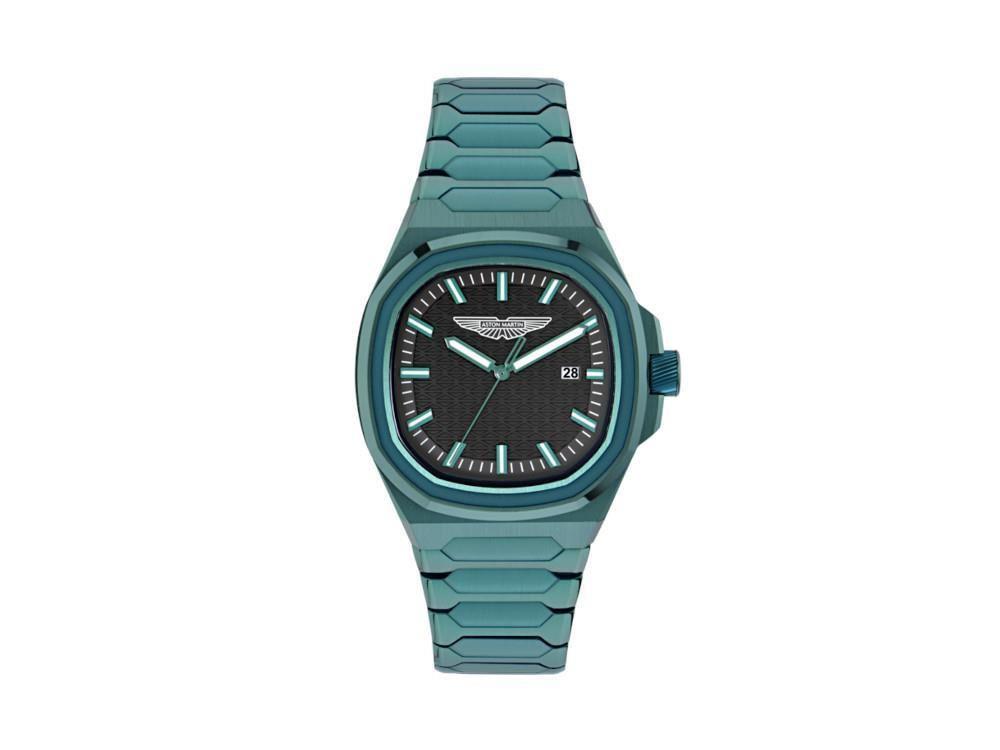 Reloj de Cuarzo Aston Martin Icon GPQ , Acero reciclado, Negro, 42 mm, MTIG2S606