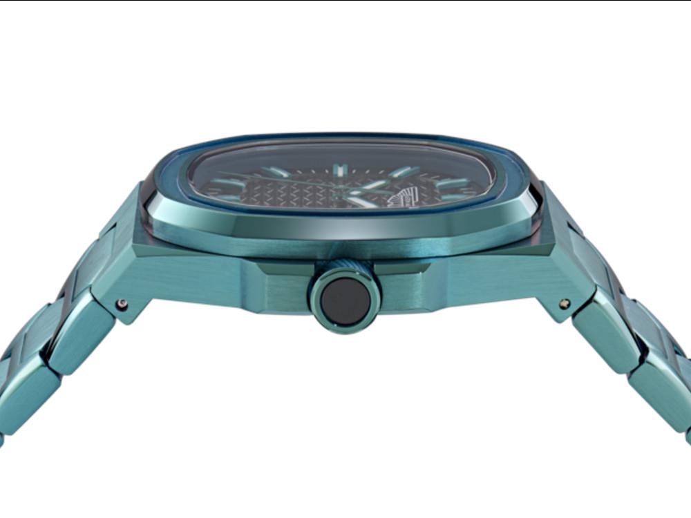 Reloj de Cuarzo Aston Martin Icon GPQ , Acero reciclado, Negro, 42 mm, MTIG2S606