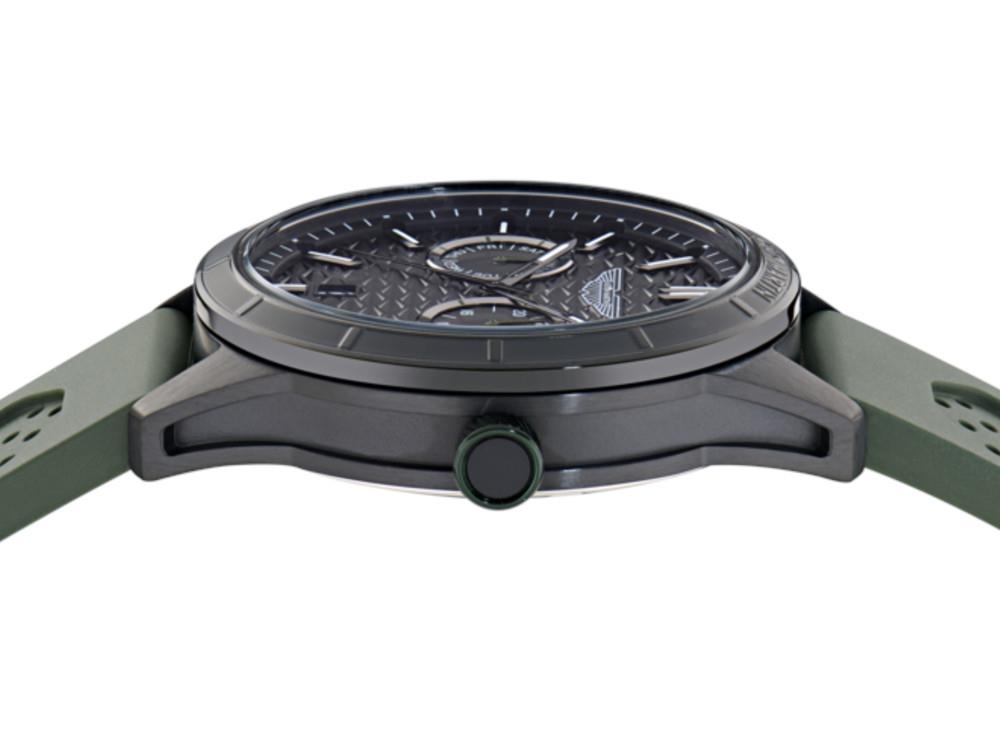 Reloj de Cuarzo Aston Martin Icon HDL, Acero reciclado, Negro, 42 mm, MTIH2S604