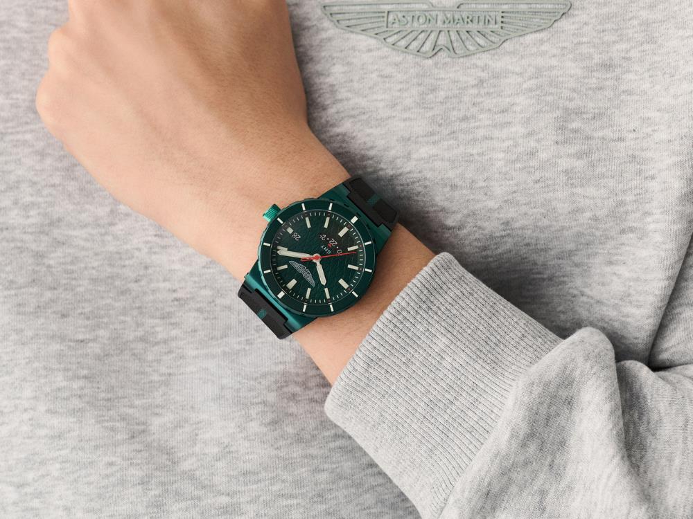 Reloj Automático Aston Martin Icon MNF GMT , Verde, 41 mm, MTIM1F605