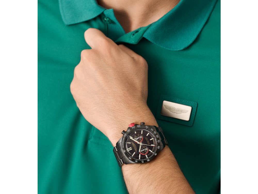 Reloj de Cuarzo Aston Martin Icon SPT, Negro, 44 mm, Cronógrafo, MTIS1F504