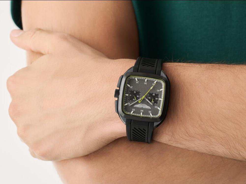 Reloj de Cuarzo Aston Martin Icon ULT, Acero reciclado, Negro, 40 mm,  MTIU1S605