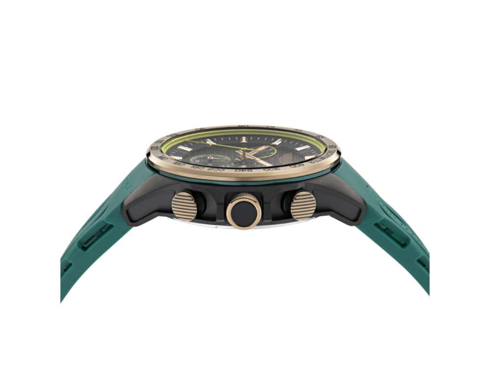 Reloj de Cuarzo Aston Martin Thrill HLC, Negro, 44 mm, Cronógrafo, MTRH1F501