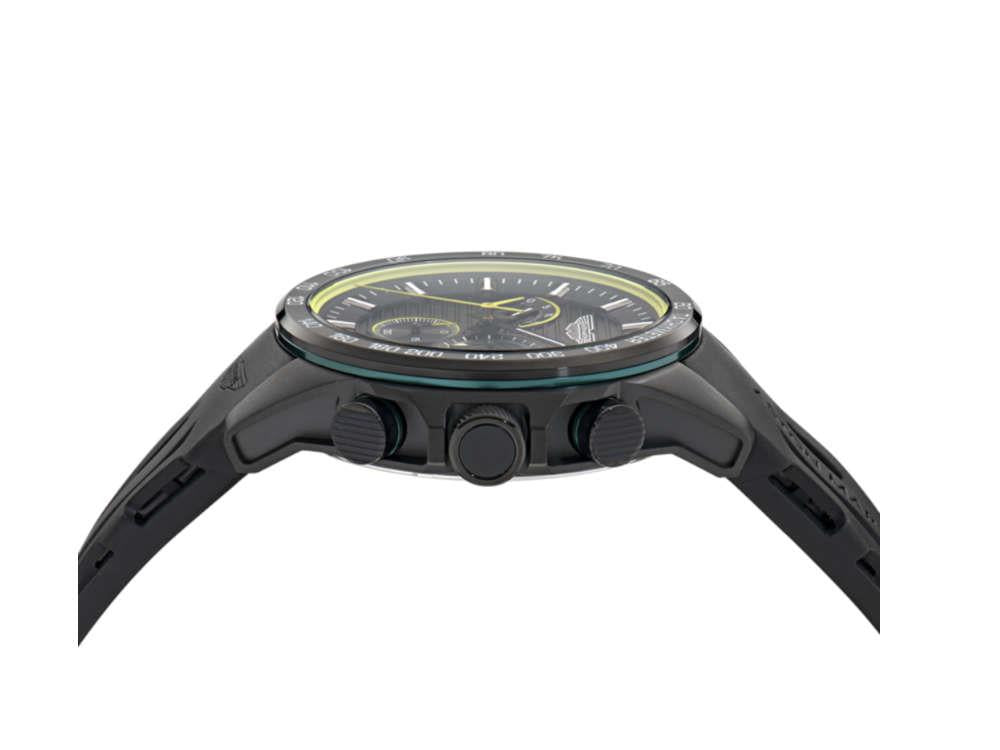 Reloj de Cuarzo Aston Martin Thrill HLC, Negro, 44 mm, Cronógrafo, MTRH1F503