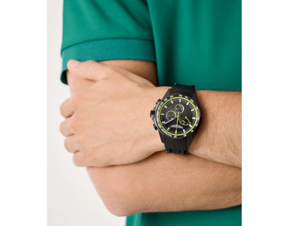 Reloj de Cuarzo Aston Martin Thrill HLC, Negro, 44 mm, Cronógrafo, MTRH1F503