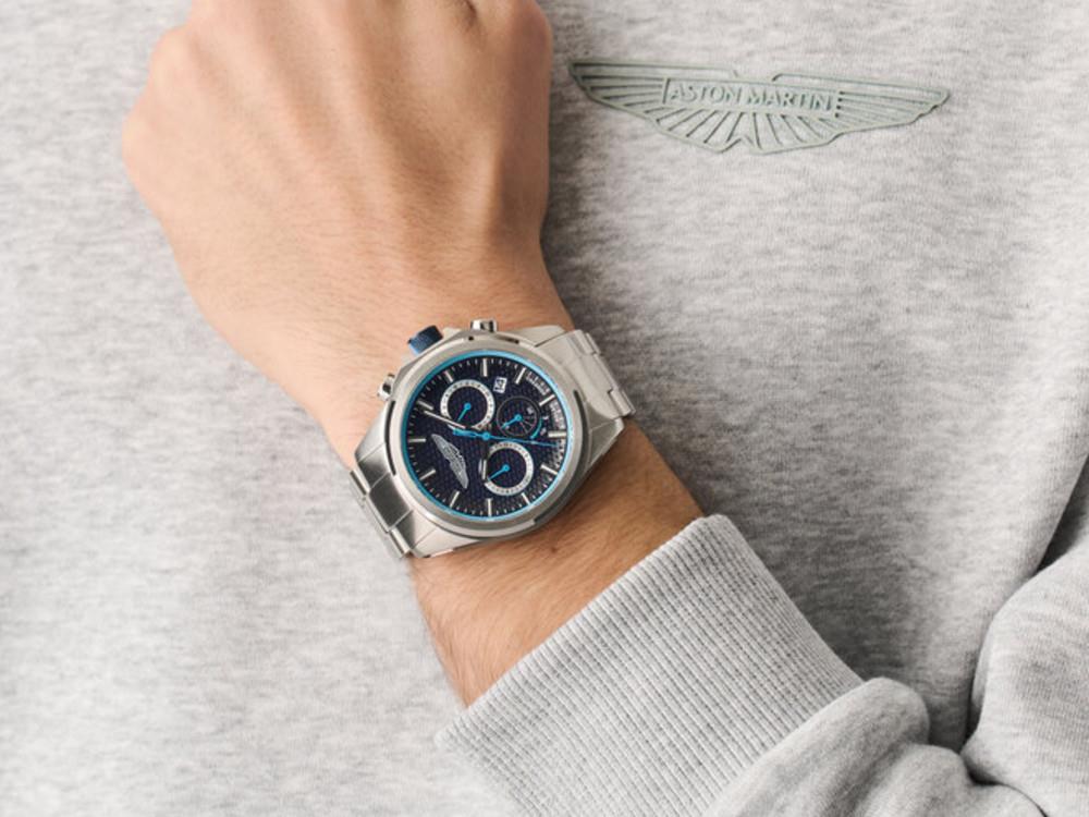 Reloj de Cuarzo Aston Martin Thrill HLCW, Azul, 44 mm, MTRH2S602