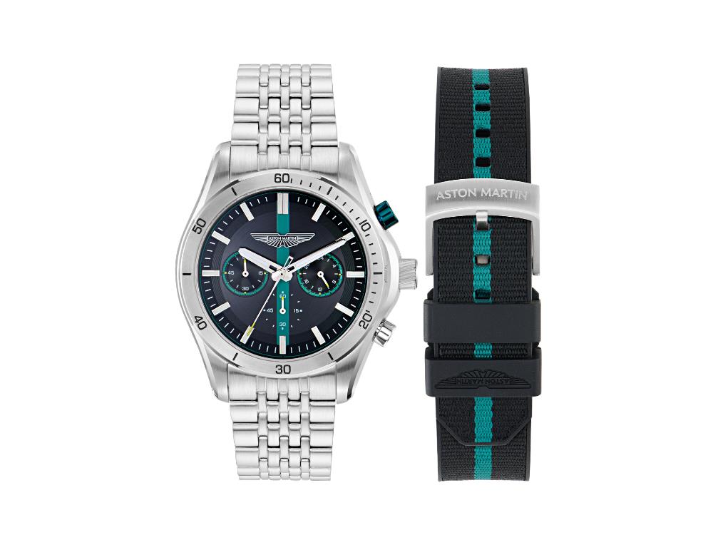 Reloj de Cuarzo Aston Martin Thrill CLP, 45 mm, Cronógrafo, MTRL1F607-BOXSET