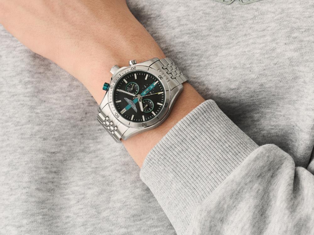 Reloj de Cuarzo Aston Martin Thrill CLP, 45 mm, Cronógrafo, MTRL1F607-BOXSET