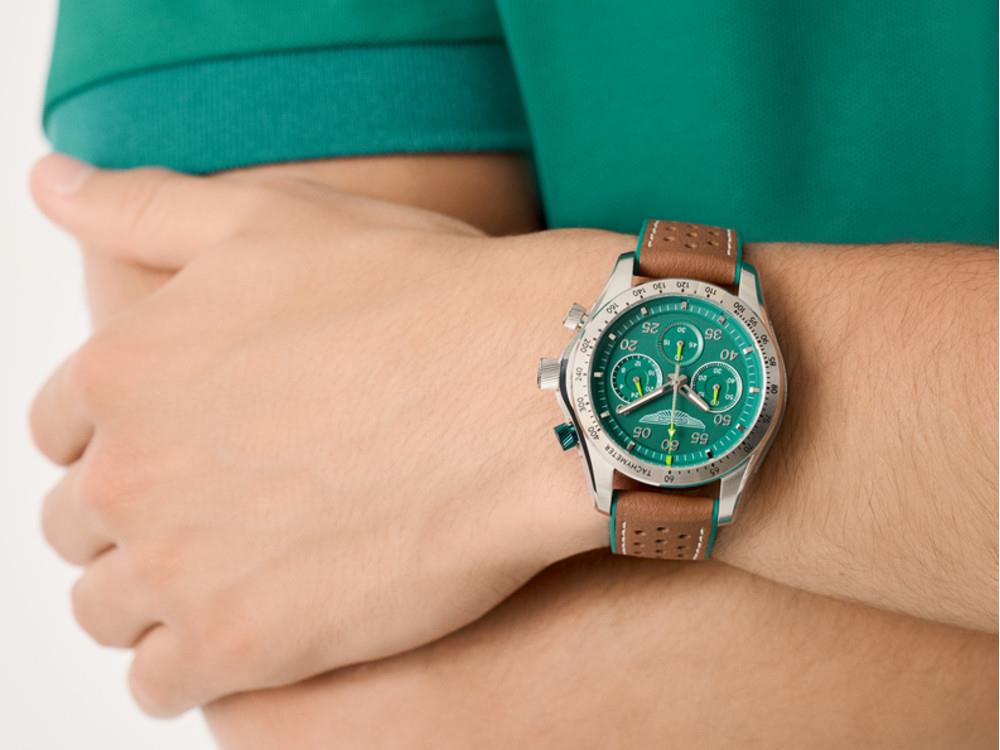 Reloj de Cuarzo Aston Martin SGT Thrill, Verde, 42 mm, Cronógrafo, MTRS1F501