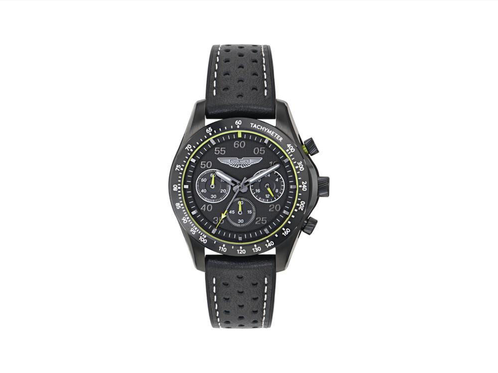 Reloj de Cuarzo Aston Martin SGT Thrill, Negro, 42 mm, Cronógrafo, MTRS1F502