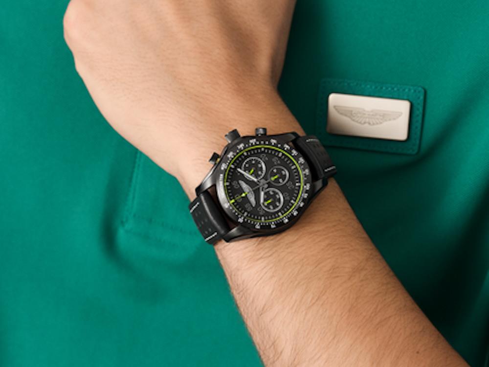 Reloj de Cuarzo Aston Martin SGT Thrill, Negro, 42 mm, Cronógrafo, MTRS1F502