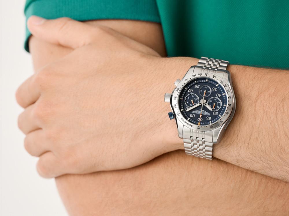 Reloj de Cuarzo Aston Martin Thrill, Azul, 42 mm, Cronógrafo, MTRS1F503