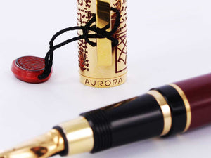 Pluma Estilográfica Aurora Limited Edition, Resina, Oro 18 quilates, 938